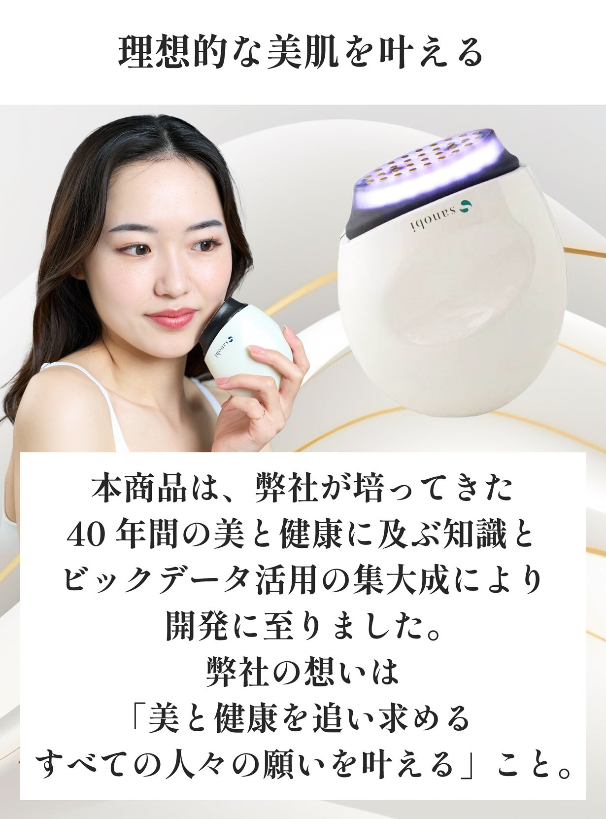 EMS/高出力RF/3色LED】1回最短5分！本格サロンレベルの理想の美肌ケア