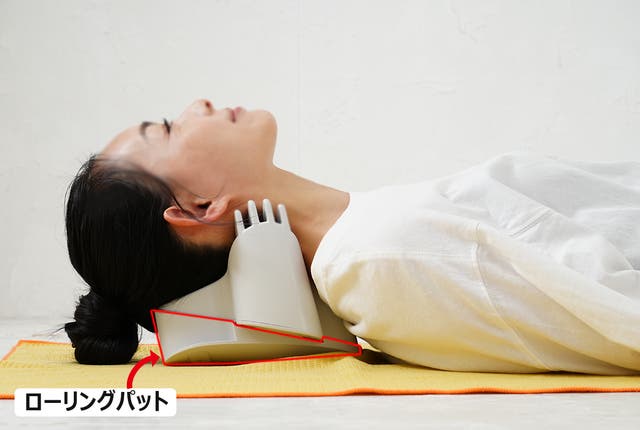 首に寄り添い脊椎の痛みを緩和！寝るだけで末梢神経を刺激。新isoneck