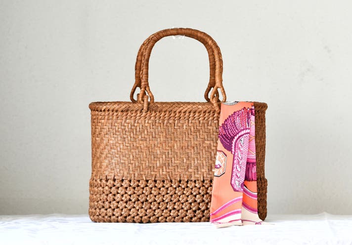 SDGs】お直し可能な一生もの! 認定伝承者が編む逸品!「リラ山葡萄籠