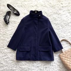 Chloe クロエ ハーフコート 2way スタンドカラー フード スロバキア製