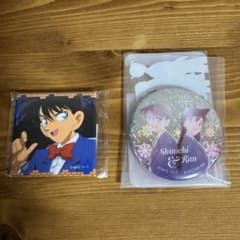名探偵コナン 工藤新一 毛利蘭 缶バッジ - メルカリ