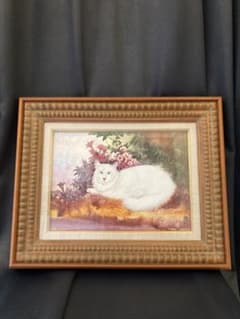 趙 国明 チョウ コクメイ 白猫 絵画 国際洋画家 - メルカリ