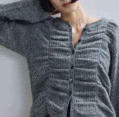 アダムエロペ【WEB限定】ダブルモヘアシャーリングカーディガン - メルカリ