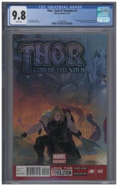 アメコミリーフ Thor: God of Thunder #2 CGC 9.8 - メルカリ