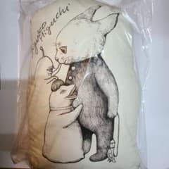 ヒグチユウコ ボリス雑貨店 直筆 サインイラスト入り クッション