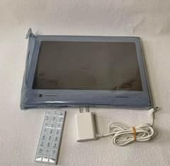 au PHOTO-U TV 10インチフルセグ防水録画可能テレビ リモコン付き