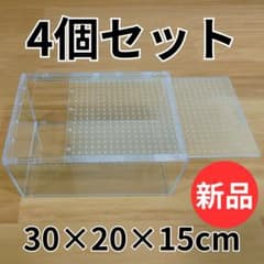 4個】レプタイルボックス 30×20×15cm 爬虫類 ケージ 飼育ケース - メルカリ