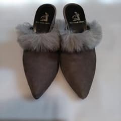 ブテック オーサキ ファー付きミュール - メルカリ