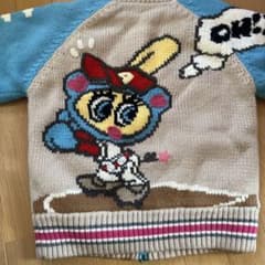 希少【美品】人気 エンジェルブルー ニットアウター 平成レトロ