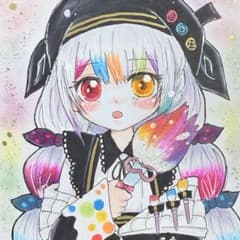 魔法少女ノ魔女裁判 まのさば 城ヶ崎ノア 手描きイラスト ファンアート