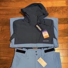 mouim スキーウェアセット レディース 青色 Lサイズ - メルカリ