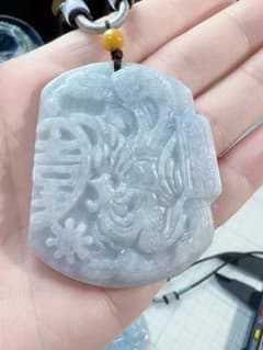 CS-0482 天然本翡翠《本物保証》「鳳凰牌」翡翠ペンダント - メルカリ