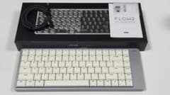 ☆特別限定カスタム☆LOFREE FLOW2グレー（84キー） × 静音ピンク軸