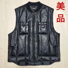 美品 Supreme × Dickies コラボコレクション レザーワークベスト