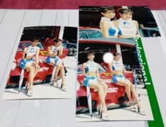 レースクイーン 写真 はがきサイズ 3枚 Mario 宗政美貴 榎木らん