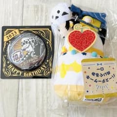 ONEPIECE バースデー 缶バッジ トラファルガー ロー ぬいぐるみ - メルカリ