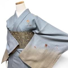 未着用 付け下げ 刺繍 御所車 松 竹 花 紋無し 着物 123b d ms - メルカリ