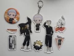 東京リベンジャーズ 三ツ谷隆 アクスタ 缶バッジ アクリルキーホルダー