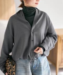 完売品 スピックスパンspickandspan ウールライクヘムギャザーシャツ