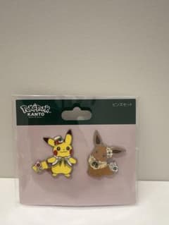 限定品】ピカチュウ・イーブイ／ポケパーク カントー ピンズセット
