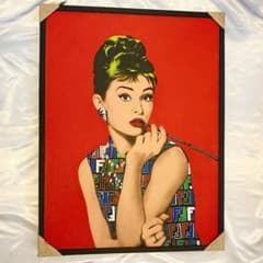 ポップアート オードリー・ヘップバーン 絵画 - メルカリ