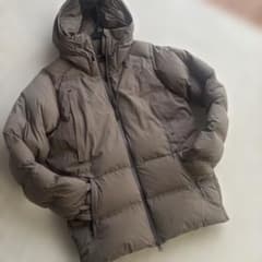 オークリー ダウンジャケットパーカー ブラウン 茶 ダブルジップ