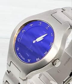 管60 FOSSIL BIG TIC JR-7978 稼働品 電池交換済み 漢字 - メルカリ