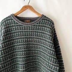 80s 90s エディーバウアー ウール ポップコーン セーター ビンテージ