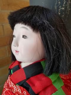 樫村瑞観 市松人形 42cm 昭和初期 アンティーク ほまれ人形 自由人形