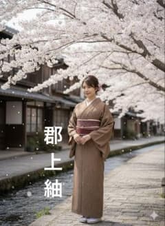 ☘️国宝品☘️【幻の紬】○岐阜県無形文化財【郡上紬】○草木染○本