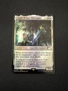 MTG ミッドガルの傭兵、クラウド 海外限定 統率者プロモ - メルカリ