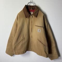 80s USA製 カーハート デトロイトジャケット 星タグ 裏地キルティング