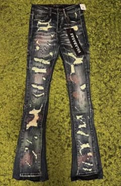 VALABASAS バラバサス ダメージスキニーフレアデニム 新品 28 - メルカリ