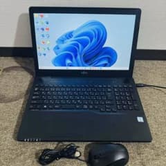 S226 富士通ノートパソコンSSD高速WEBカメラWindows11オフィス付