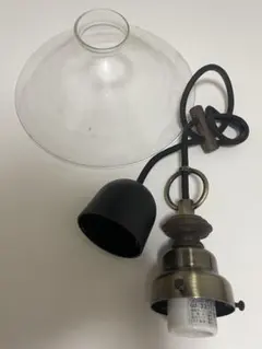 アンティーク 乳白色ガラスシェード ペンダントライト レトロ 大正