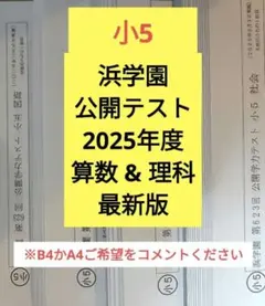 2026年最新】浜学園公開テスト小5の人気アイテム - メルカリ