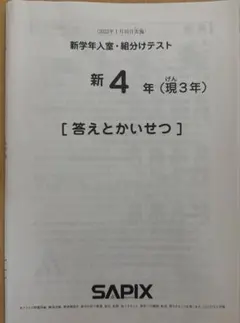 2026年最新】sapix 入室テストの人気アイテム - メルカリ