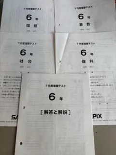 2026年最新】サピックス 6年 テストの人気アイテム - メルカリ