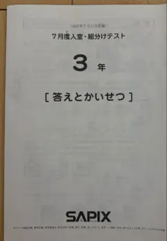 2026年最新】sapix 入室テストの人気アイテム - メルカリ