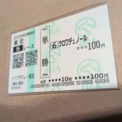 2026年最新】クロワデュノール 馬券の人気アイテム - メルカリ