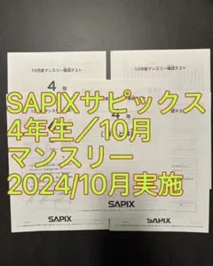 2026年最新】サピックス マンスリー 4年の人気アイテム - メルカリ