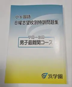 2026年最新】浜学園 小6 志望校別特訓問題集の人気アイテム - メルカリ