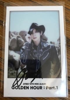 ATEEZ ジョンホサイン入りチェキポラロイドKCON POPUP