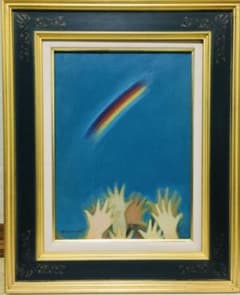 高原にて 阿蘇油絵F8(455×380mm)