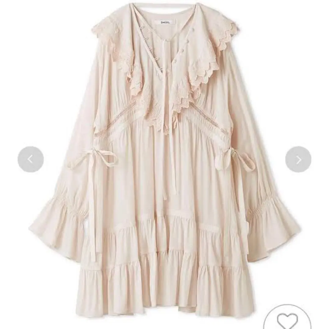 2026年最新】SNIDELスナイデルコットンライクラッフルカラーチュニック