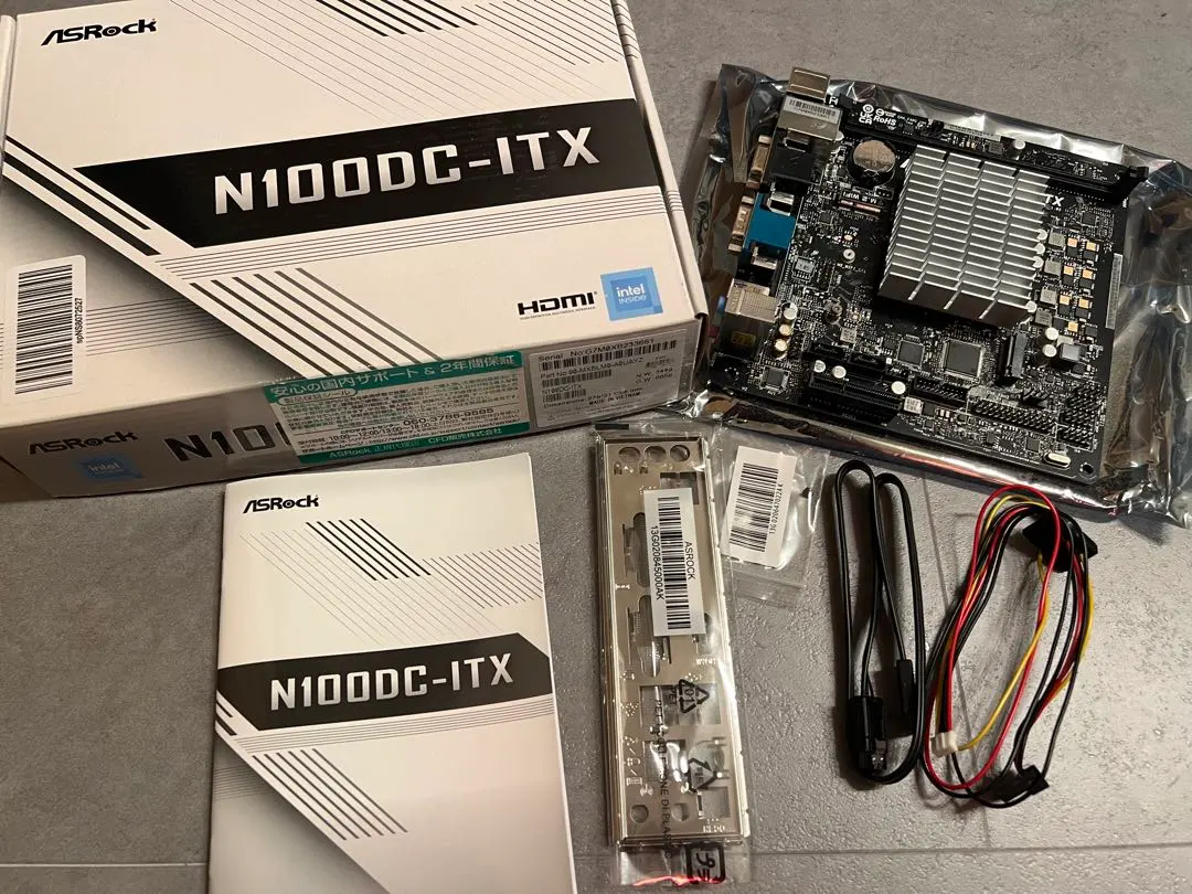 N100DC-ITX+アースソフトPT3 2枚+Win11Pro+1TNVME