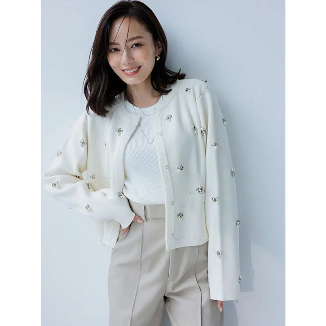 2026年最新】anuans ビジューニットジャケットの人気アイテム - メルカリ