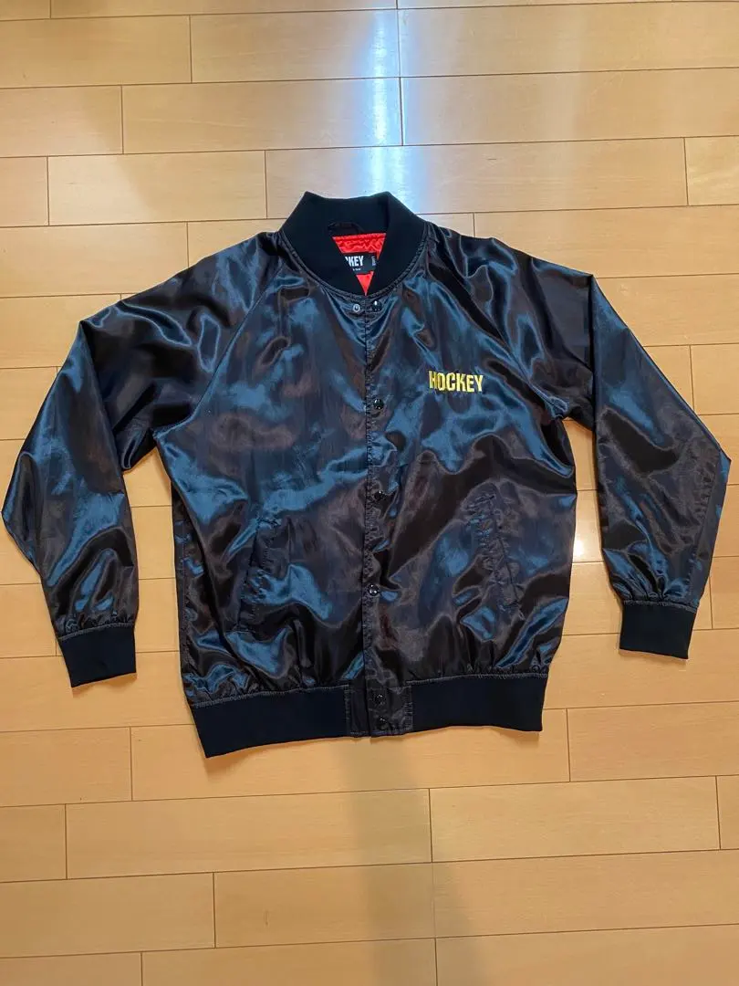 美品HOCKEY skate ナイロンジャケットBEN KADOWモデル 黒L