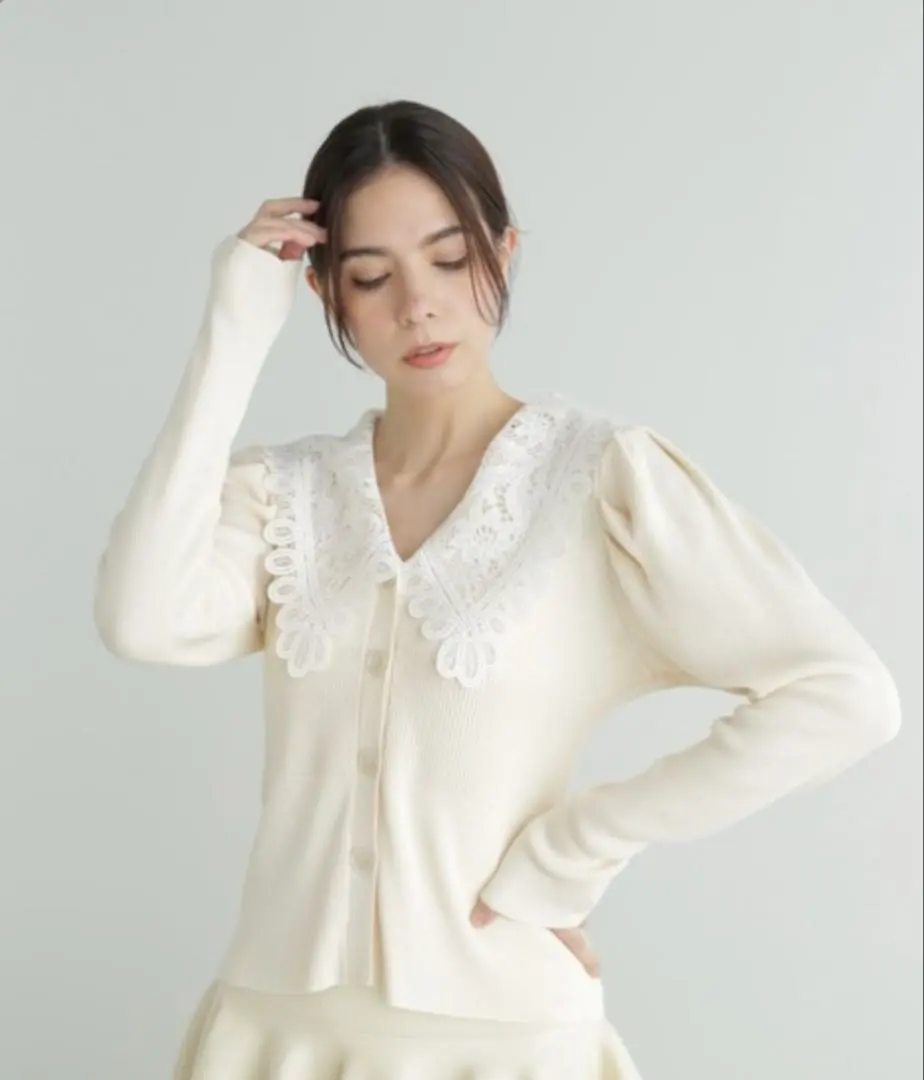 2026年最新】jill stuart レースカラーニットカーディガンの人気
