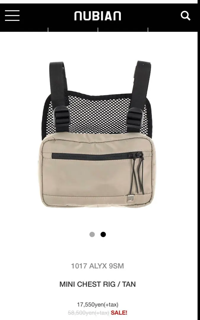 2026年最新】alyx チェストバッグの人気アイテム - メルカリ